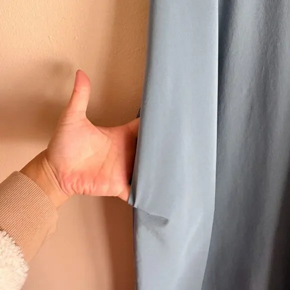 Athleta Blue Presidio Traveler Lightweight Racerback Maxi Hi Low Dress Medium - Picture 2 of 8